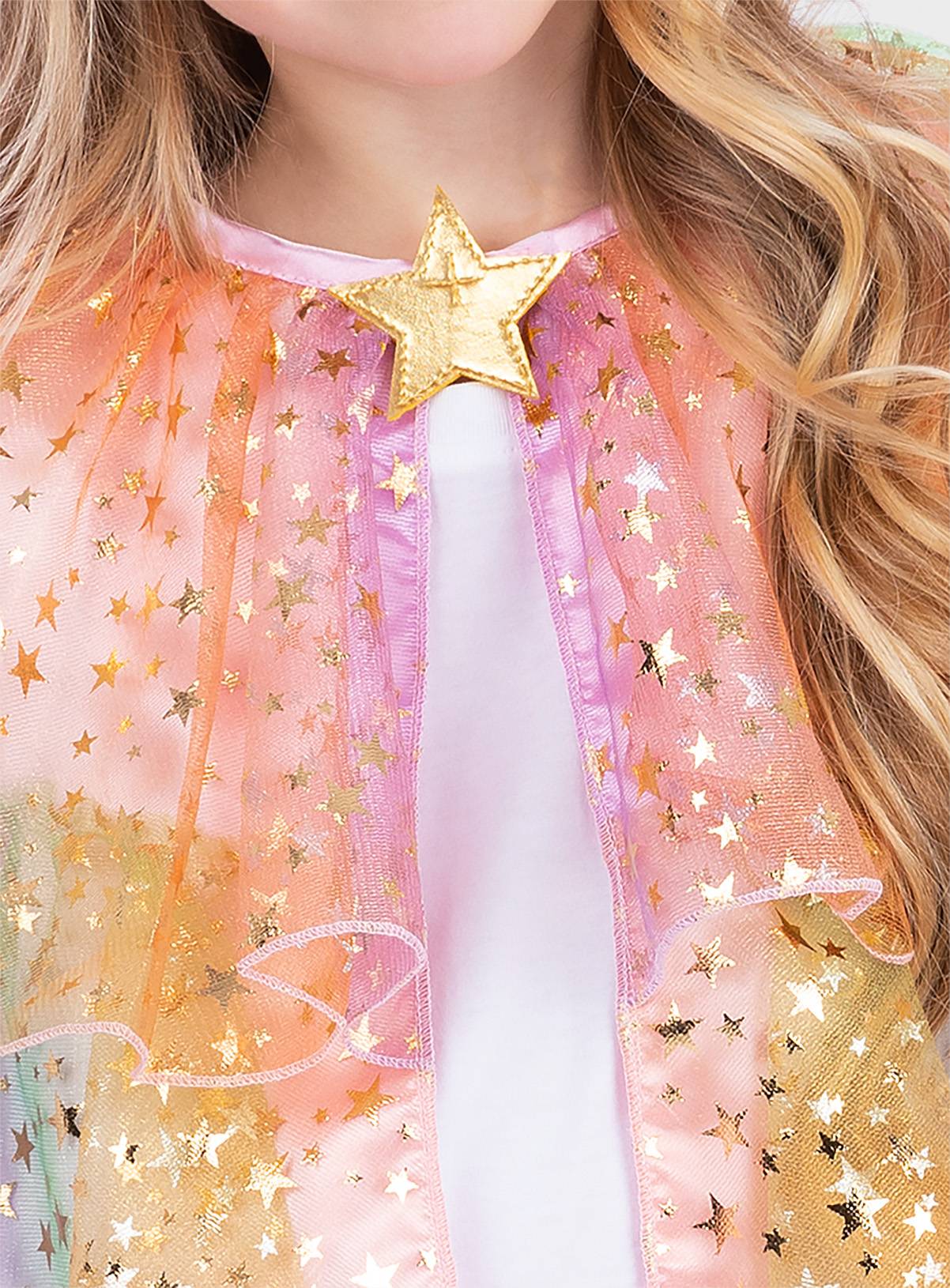 Rainbow Star Cape & Crown Fancy Dress Set One Size - Image 6